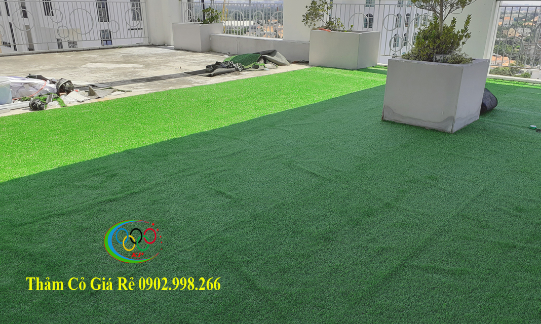 Thảm cỏ nhân tạo Bình Hưng Hoà B quận Bình Tân