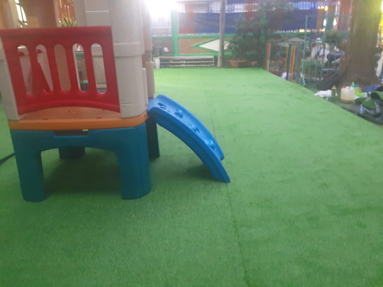 Trường mầm non Tân Sơn Nhất sẽ ra sao khi có thảm cỏ nhân tạo đến